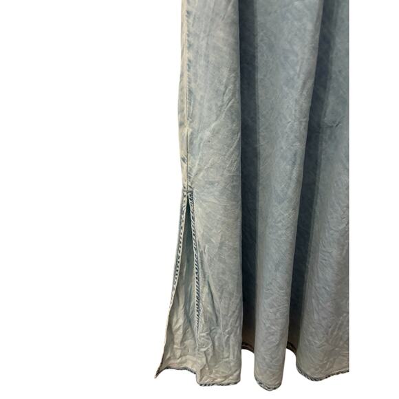 Gap Light Wash Midi Length Chambray Slip Dress M - Picture 6 of 8